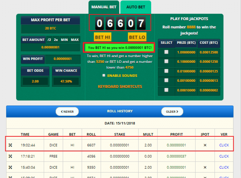 Игра MultiPly на Freebitcoin
