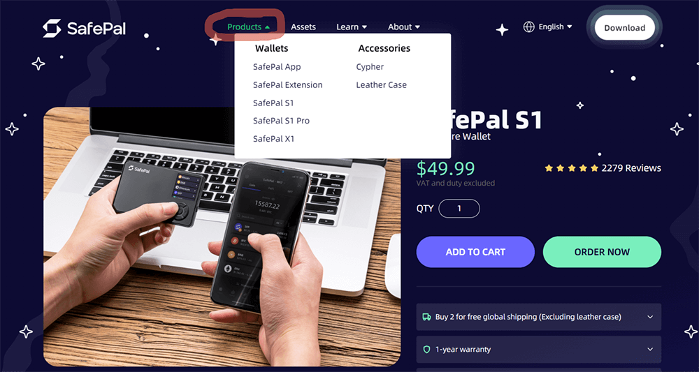 как купить кошелек Safepal