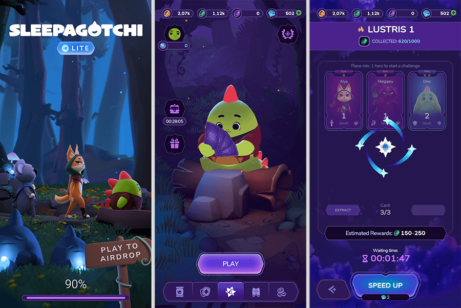 Sleepagotchi crypto game